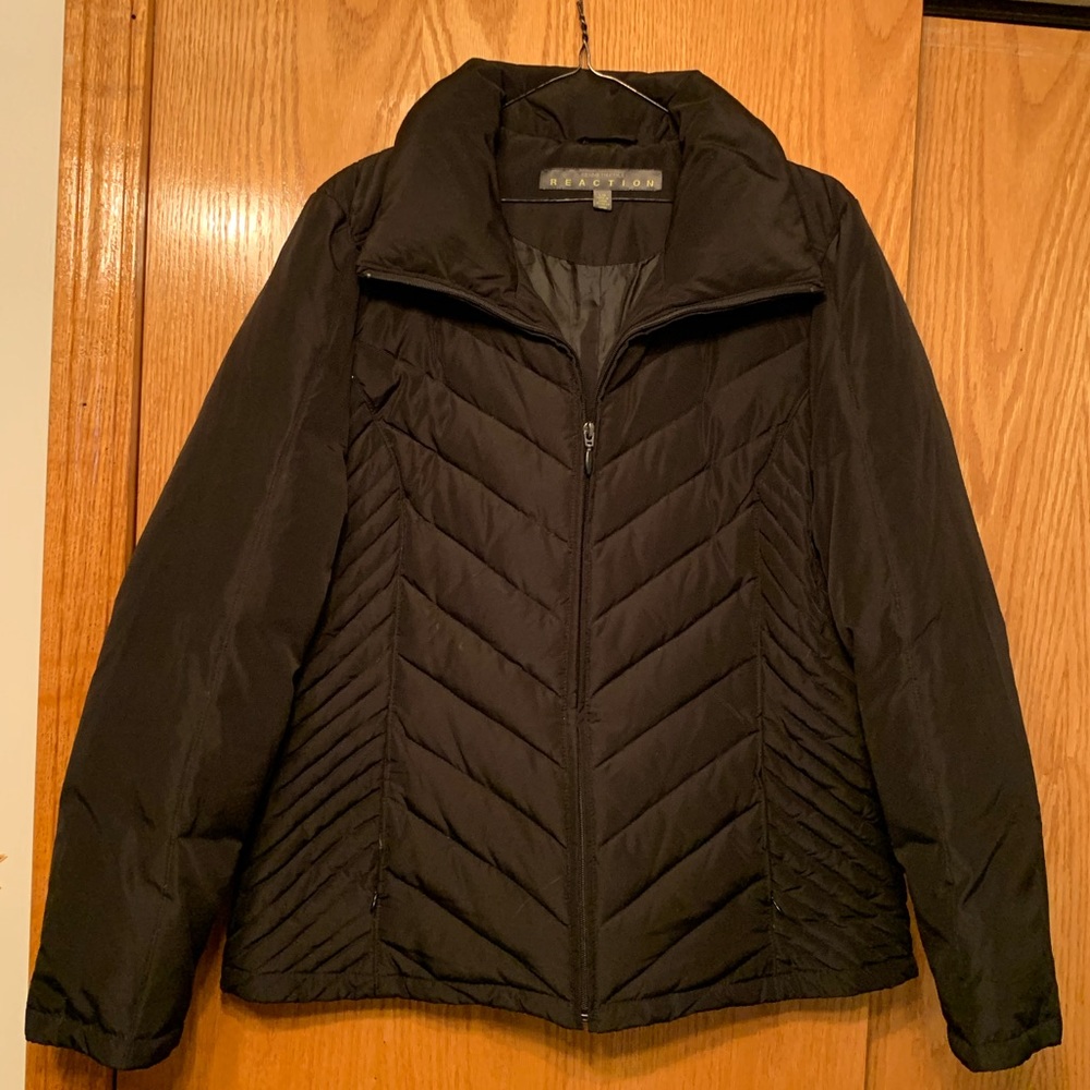 Woman’s black Kenneth Cole winter jacket
